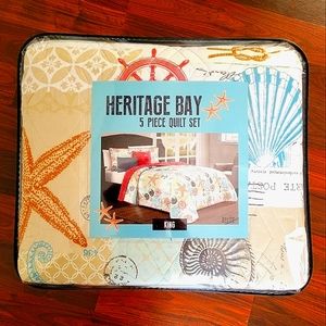 New King sz coastal quilt set